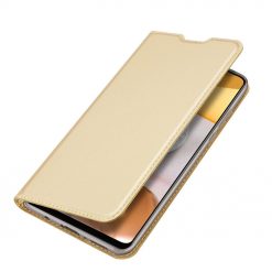 Lacné Kryty | Peňaženkové puzdro Dux Ducis Skin Pro zlaté – Samsung Galaxy A42 5G | Lacné Kryty