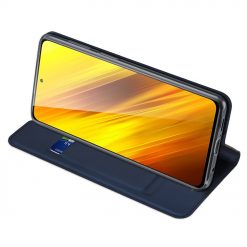 Lacné Kryty | Peňaženkové puzdro Dux Ducis Skin Pro modré – Xiaomi Poco X3 NFC | Lacné Kryty