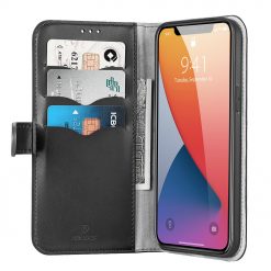 Peňaženkové puzdro Dux Ducis Kado čierne – Apple iPhone 12 Mini | Lacné Kryty Lacné Kryty | Peňaženkové puzdro Dux Ducis Kado čierne – Apple iPhone 12 Mini | Lacné Kryty