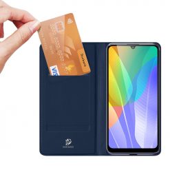Lacné Kryty | Peňaženkové puzdro Dux Ducis Skin Pro modré – Huawei Y6p | Lacné Kryty