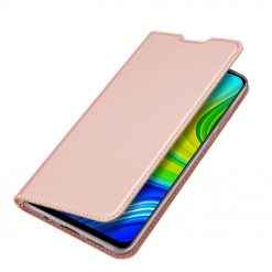 Peňaženkové puzdro Dux Ducis Skin Pro ružové – Xiaomi Redmi Note 9 | Lacné Kryty Lacné Kryty | Peňaženkové puzdro Dux Ducis Skin Pro ružové – Xiaomi Redmi Note 9 | Lacné Kryty
