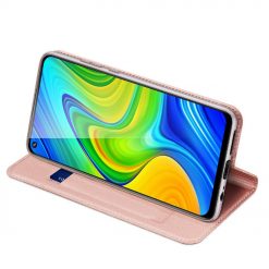Peňaženkové puzdro Dux Ducis Skin Pro ružové – Xiaomi Redmi Note 9 | Lacné Kryty Lacné Kryty | Peňaženkové puzdro Dux Ducis Skin Pro ružové – Xiaomi Redmi Note 9 | Lacné Kryty