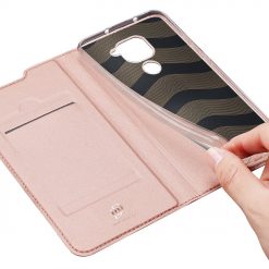 Peňaženkové puzdro Dux Ducis Skin Pro ružové – Xiaomi Redmi Note 9 | Lacné Kryty Lacné Kryty | Peňaženkové puzdro Dux Ducis Skin Pro ružové – Xiaomi Redmi Note 9 | Lacné Kryty