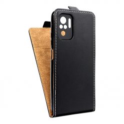 Lacné Kryty | Vyklápacie flipové puzdro Flip Flexi čierne – Xiaomi Redmi Note 10 / Note 10S | Lacné Kryty