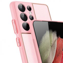 Lacné Kryty | Zadný kryt Dux Ducis Yolo ružový – Samsung Galaxy S21 Ultra | Lacné Kryty