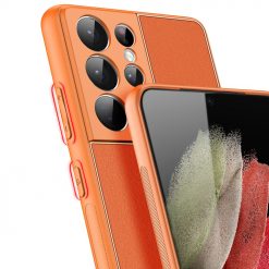 Lacné Kryty | Zadný kryt Dux Ducis Yolo oranžový – Samsung Galaxy S21 Ultra | Lacné Kryty