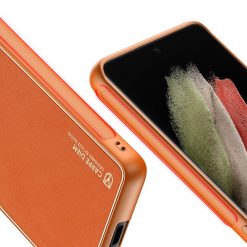 Lacné Kryty | Zadný kryt Dux Ducis Yolo oranžový – Samsung Galaxy S21 Ultra | Lacné Kryty