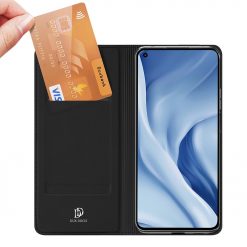 Lacné Kryty | Peňaženkové puzdro Dux Ducis Skin Pro čierne – Xiaomi Mi 11 Lite | Lacné Kryty