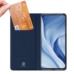 Lacné Kryty | Peňaženkové puzdro Dux Ducis Skin Pro modré – Xiaomi Mi 11 Lite | Lacné Kryty