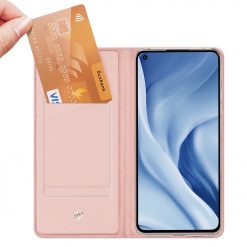 Lacné Kryty | Peňaženkové puzdro Dux Ducis Skin Pro ružové – Xiaomi Mi 11 Lite | Lacné Kryty