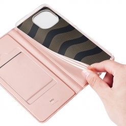 Lacné Kryty | Peňaženkové puzdro Dux Ducis Skin Pro ružové – Xiaomi Mi 11 Lite | Lacné Kryty
