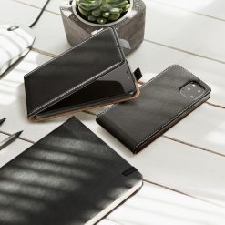 Lacné Kryty | Vyklápacie flipové puzdro Flip Flexi čierne – Xiaomi Redmi Note 10 5G / Xiaomi Poco M3 Pro | Lacné Kryty
