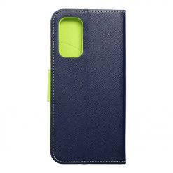 Lacné Kryty | Peňaženkové puzdro Fancy Book modro-limetkové – Oppo Reno5 5G (Reno 5 5G) | Lacné Kryty