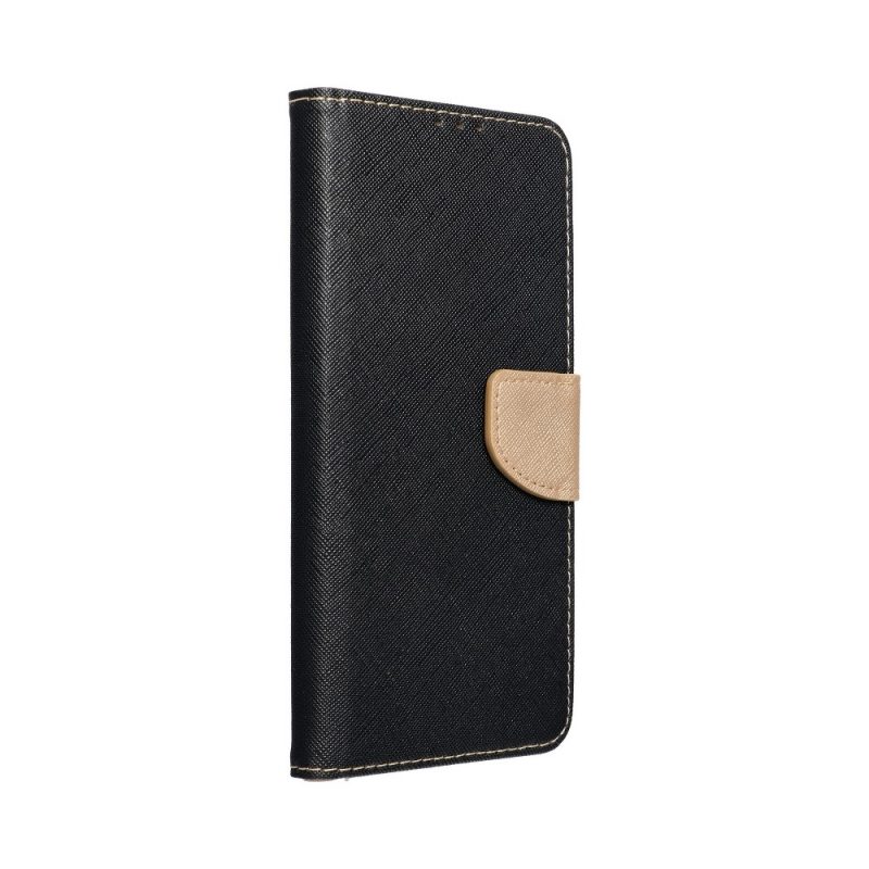 Lacné Kryty | Peňaženkové puzdro Fancy Book čierno-zlaté – Samsung Galaxy A22 (4G)