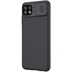 Lacné Kryty | Zadný kryt Nillkin CamShield čierny – Samsung Galaxy A22 5G | Lacné Kryty