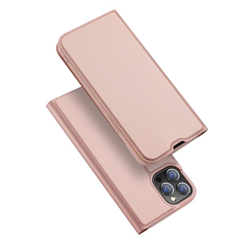 Peňaženkové puzdro Dux Ducis Skin Pro ružové – Apple iPhone 13 Pro Max