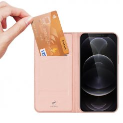 Peňaženkové puzdro Dux Ducis Skin Pro ružové – Apple iPhone 13 Pro Max | Lacné Kryty Lacné Kryty | Peňaženkové puzdro Dux Ducis Skin Pro ružové – Apple iPhone 13 Pro Max | Lacné Kryty