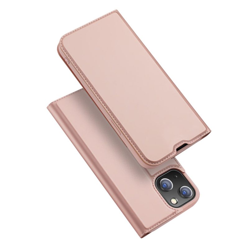 E-shop Peňaženkové puzdro Dux Ducis Skin Pro ružové – Apple iPhone 13 Mini