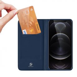 Peňaženkové puzdro Dux Ducis Skin Pro modré – Apple iPhone 13 Pro | Lacné Kryty Lacné Kryty | Peňaženkové puzdro Dux Ducis Skin Pro modré – Apple iPhone 13 Pro | Lacné Kryty