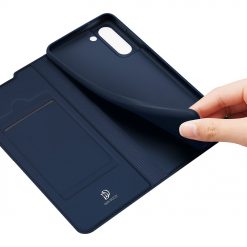 Lacné Kryty | Peňaženkové puzdro Dux Ducis Skin Pro modré – Samsung Galaxy S21 FE | Lacné Kryty