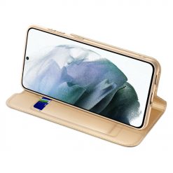 Peňaženkové puzdro Dux Ducis Skin Pro zlaté – Samsung Galaxy S21 FE | Lacné Kryty Lacné Kryty | Peňaženkové puzdro Dux Ducis Skin Pro zlaté – Samsung Galaxy S21 FE | Lacné Kryty