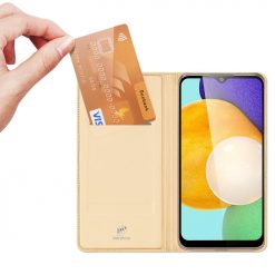 Peňaženkové puzdro Dux Ducis Skin Pro zlaté – Samsung Galaxy A03s | Lacné Kryty Lacné Kryty | Peňaženkové puzdro Dux Ducis Skin Pro zlaté – Samsung Galaxy A03s | Lacné Kryty