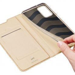 Peňaženkové puzdro Dux Ducis Skin Pro zlaté – Samsung Galaxy A03s | Lacné Kryty Lacné Kryty | Peňaženkové puzdro Dux Ducis Skin Pro zlaté – Samsung Galaxy A03s | Lacné Kryty