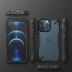 Odolný kryt Ringke Fusion X transparentno-čierny – Apple iPhone 13 Pro Max | Lacné Kryty Lacné Kryty | Odolný kryt Ringke Fusion X transparentno-čierny – Apple iPhone 13 Pro Max | Lacné Kryty