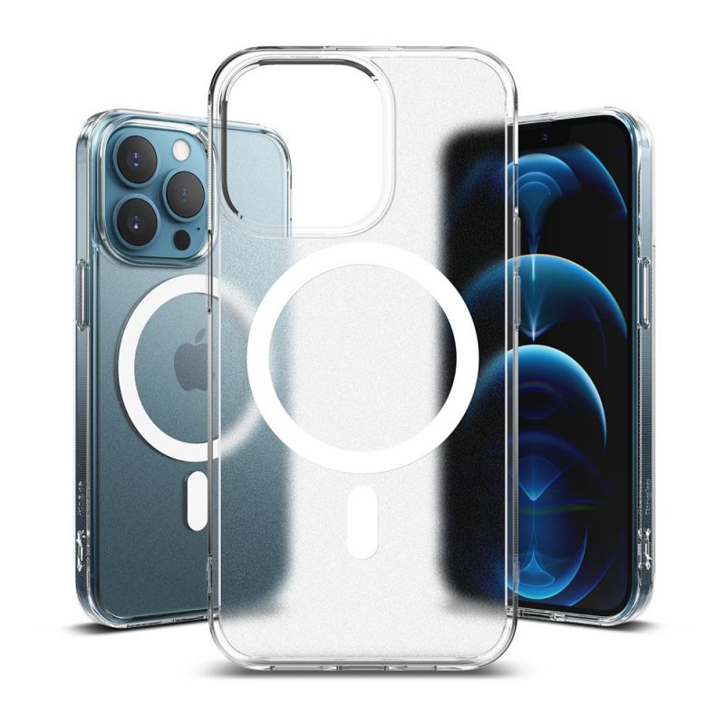 Lacné Kryty | Magnetický pevný kryt Ringke Fusion Magnetic hard case (kompatibilný s MagSafe) transparentný – Apple iPhone 13 Pro