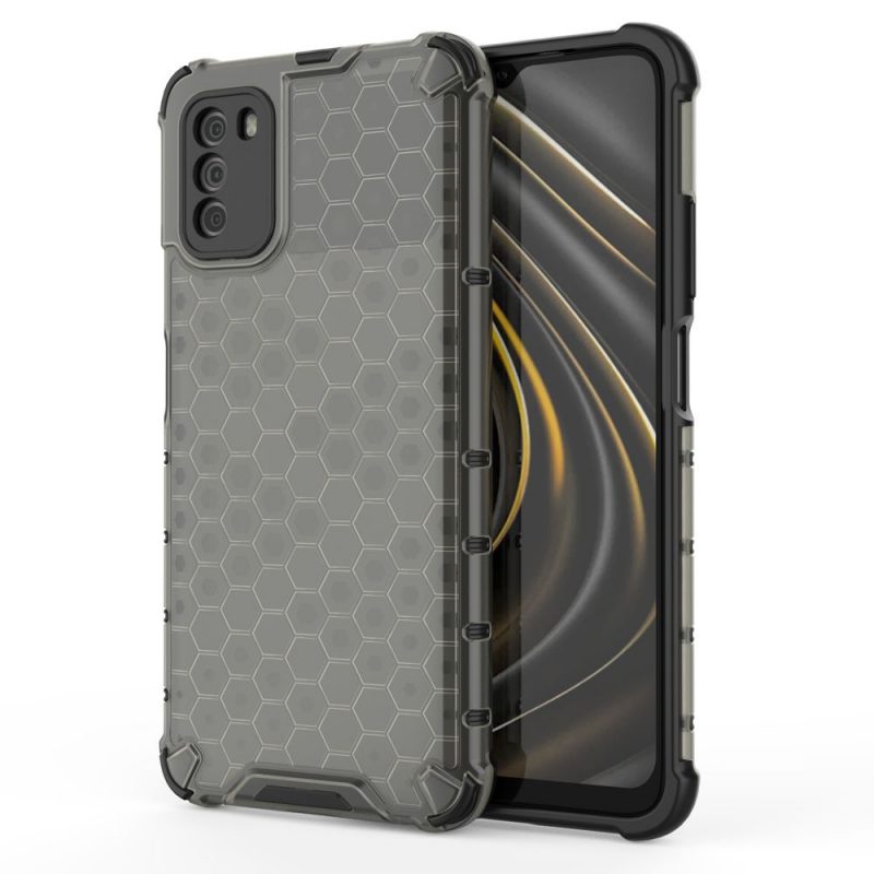 Lacné Kryty | Odolný kryt Honeycomb Armor čierny – Xiaomi Poco M3