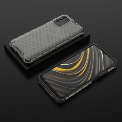 Odolný kryt Honeycomb Armor čierny – Xiaomi Poco M3 | Lacné Kryty Lacné Kryty | Odolný kryt Honeycomb Armor čierny – Xiaomi Poco M3 | Lacné Kryty