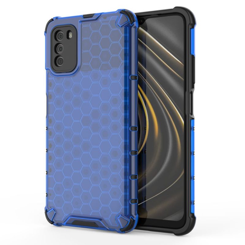 Lacné Kryty | Odolný kryt Honeycomb Armor modrý – Xiaomi Poco M3