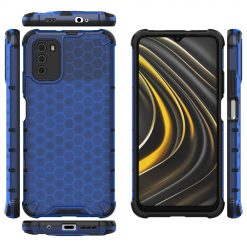 Lacné Kryty | Odolný kryt Honeycomb Armor modrý – Xiaomi Poco M3 | Lacné Kryty