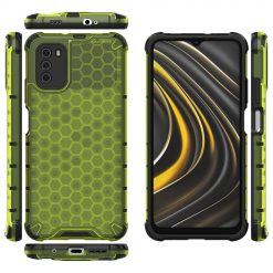 Odolný kryt Honeycomb Armor zelený – Xiaomi Poco M3 | Lacné Kryty Lacné Kryty | Odolný kryt Honeycomb Armor zelený – Xiaomi Poco M3 | Lacné Kryty