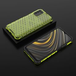 Odolný kryt Honeycomb Armor zelený – Xiaomi Poco M3 | Lacné Kryty Lacné Kryty | Odolný kryt Honeycomb Armor zelený – Xiaomi Poco M3 | Lacné Kryty