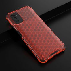 Lacné Kryty | Odolný kryt Honeycomb Armor červený – Xiaomi Poco M3 | Lacné Kryty