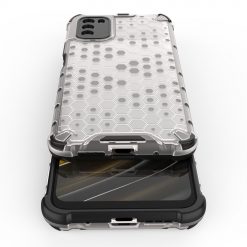 Lacné Kryty | Odolný kryt Honeycomb Armor transparentný – Xiaomi Poco M3 | Lacné Kryty