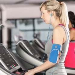 Lacné Kryty | Športové bežecké puzdro Running armband modré | Lacné Kryty