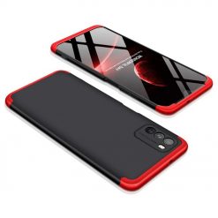 Lacné Kryty | Obojstranné puzdro 360 Full body protection čierno-červené – Xiaomi Redmi 9T / Poco M3 | Lacné Kryty