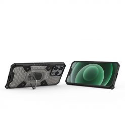 Lacné Kryty | Odolný kryt Capsule Ring Case čierny – Apple iPhone 13 Pro | Lacné Kryty