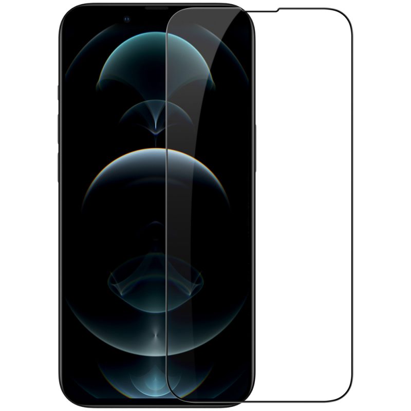 Lacné Kryty | Tvrdené sklo celopovrchové 9H Glass Screen Protector čierne – Apple iPhone 13 Pro Max