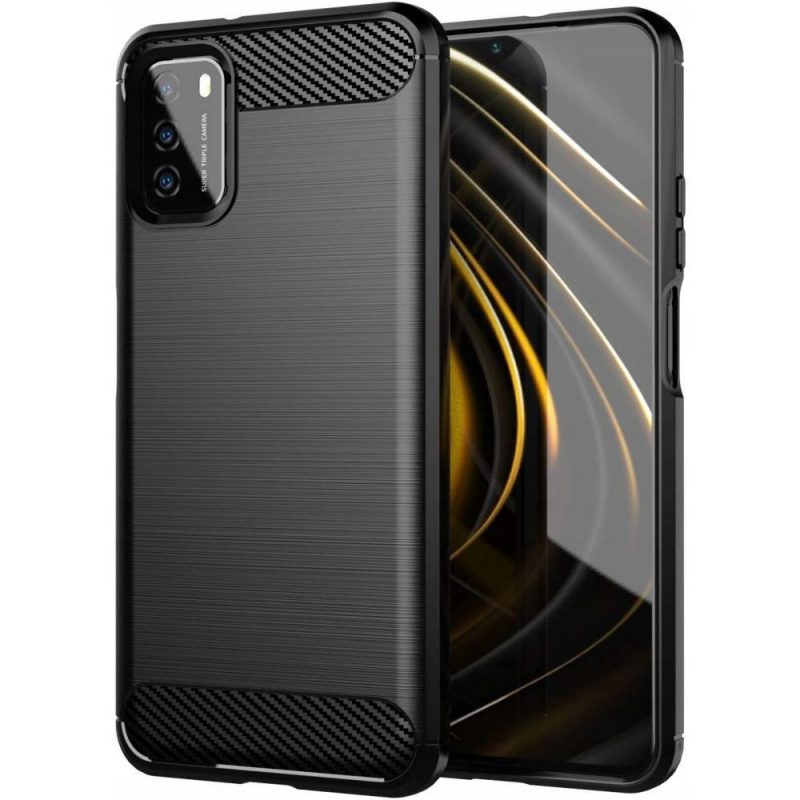 Lacné Kryty | Zadný kryt Carbon čierny – Xiaomi Redmi 9T / Poco M3