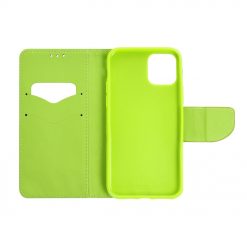 Lacné Kryty | Peňaženkové puzdro Fancy Book modro-limetkové – Samsung Galaxy A22 5G | Lacné Kryty