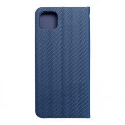 Lacné Kryty | Knižkové puzdro Luna Carbon modré – Samsung Galaxy A22 5G | Lacné Kryty
