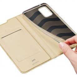 Lacné Kryty | Peňaženkové puzdro Dux Ducis Skin Pro zlaté – Samsung Galaxy S20 FE | Lacné Kryty