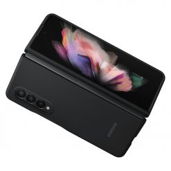 Lacné Kryty | Silikónové puzdro Samsung Silicone Cover čierne – Samsung Galaxy Z Fold 3 | Lacné Kryty