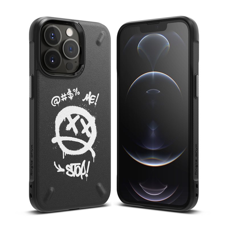 Lacné Kryty | Odolný kryt Ringke Onyx Graffiti čierny – Apple iPhone 13 Pro