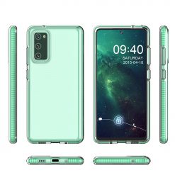 Lacné Kryty | Transparentný kryt Spring Case 1mm mätový rám – Samsung Galaxy S20 FE | Lacné Kryty