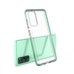 Lacné Kryty | Transparentný kryt Spring Case 1mm mätový rám – Samsung Galaxy S20 FE | Lacné Kryty