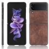 Kryt Litchi Pattern Folding Leather zelený – Samsung Galaxy Z Flip 3 | Lacné Kryty Lacné Kryty | Kryt Litchi Pattern Folding Leather zelený – Samsung Galaxy Z Flip 3 | Lacné Kryty